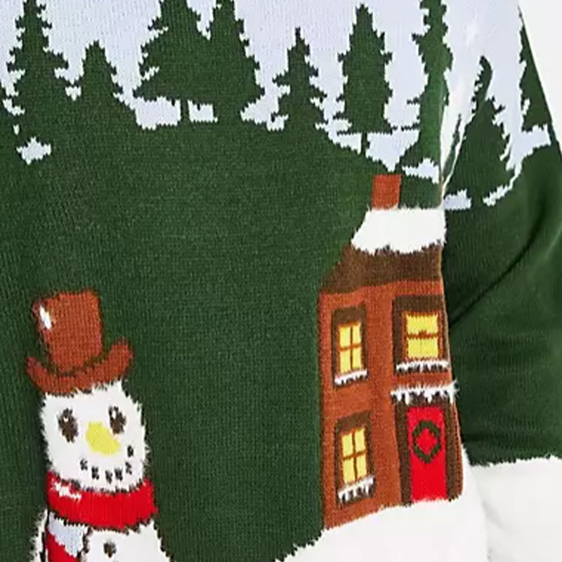 Snow Printed Pullover Ugly Christmas Sweatshirts